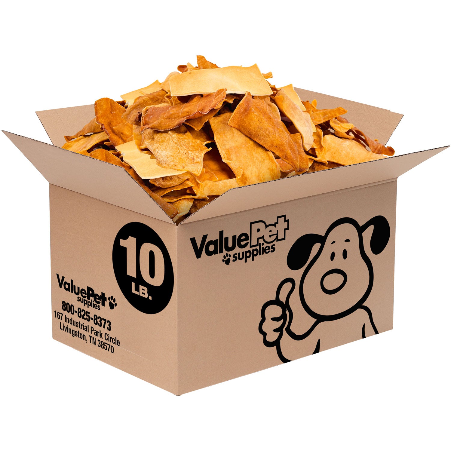 ValueBull USA Collagen Chips Dog Chews, Natural Long-Lasting Chicken Infused Dog Treats, 10 Pound Bulk Pack