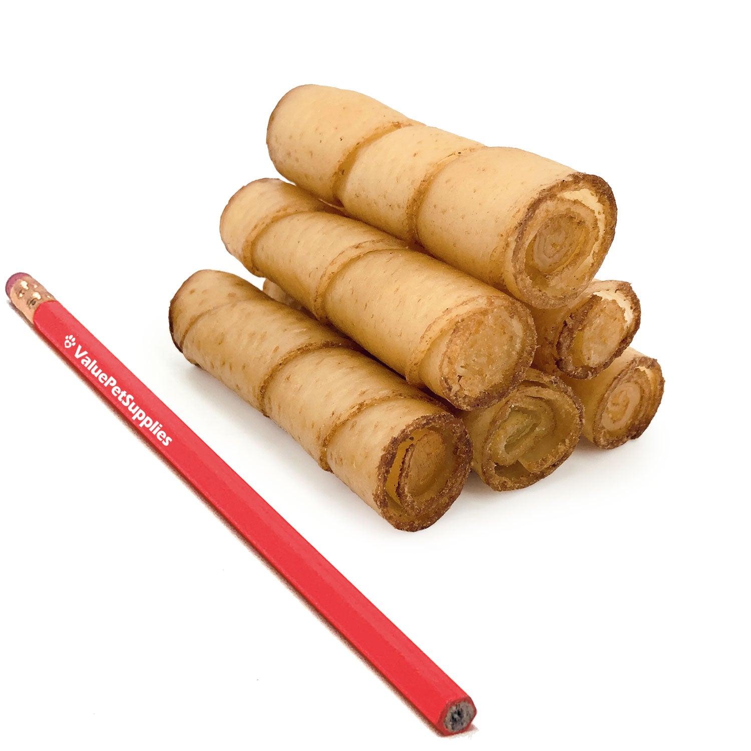 ValueBull USA Pig Skin Twist Rolls, 4-5 Inch, Smoked, 200 Count Bulk Pack - Pork - 200 Twists