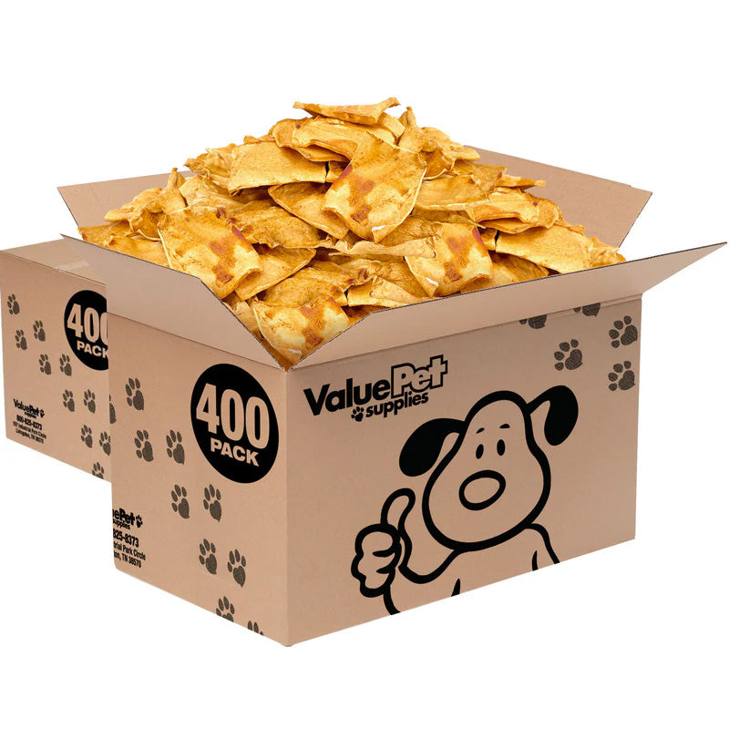 ValueBull USA Rawhide Chips, Chicken Infused, 800 Count Wholesale Pack