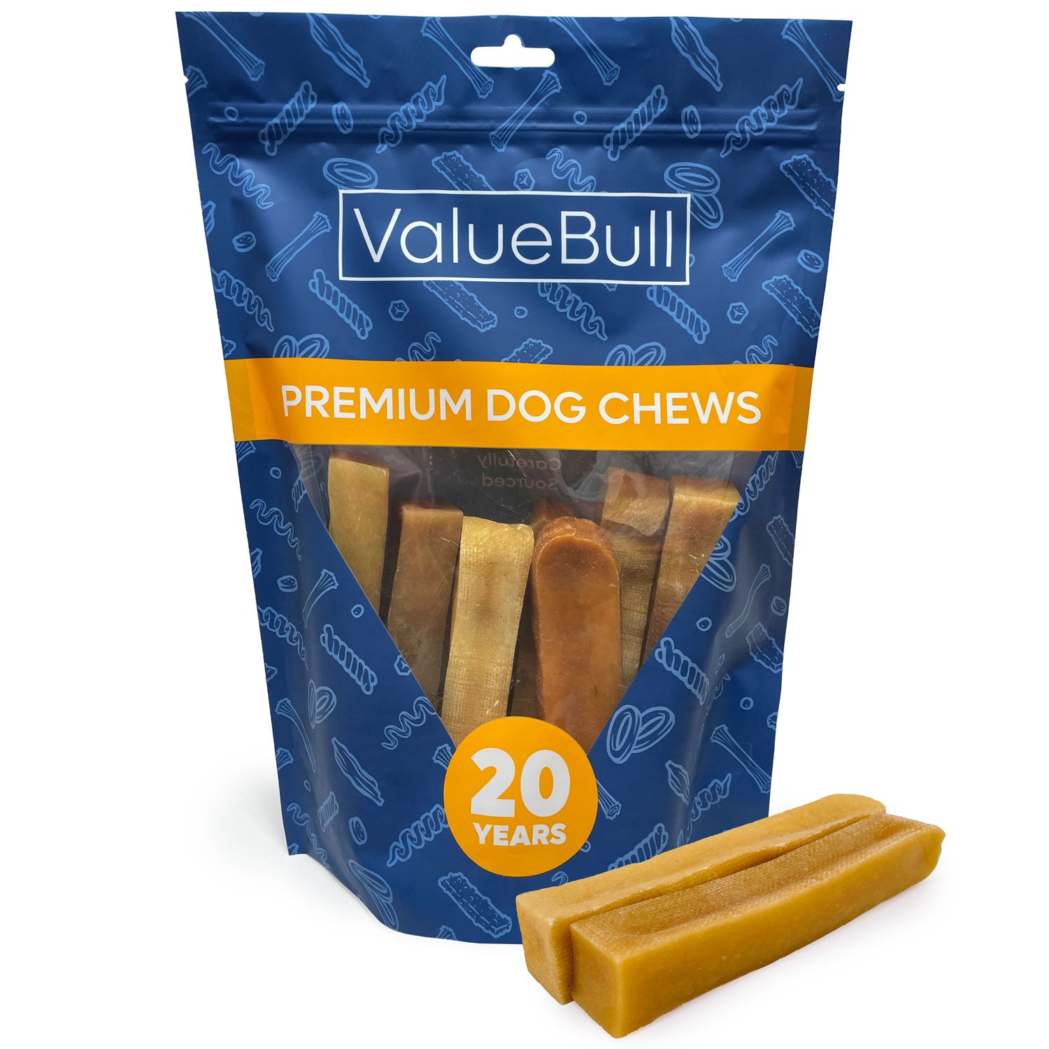 ValueBull Himalayan Yak Cheese Dog Chews, Large, 2 lb - Large