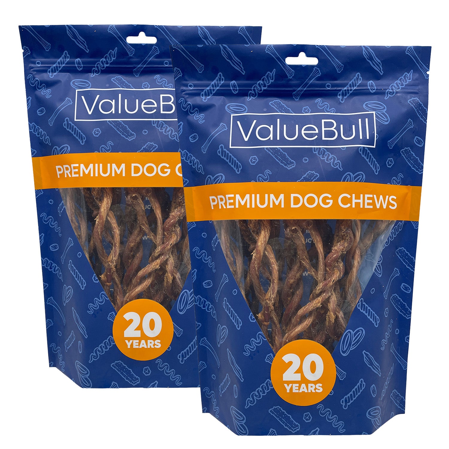 ValueBull Pizzle Twists, Premium Lamb, 40 Count - Lamb - 40 Pizzles