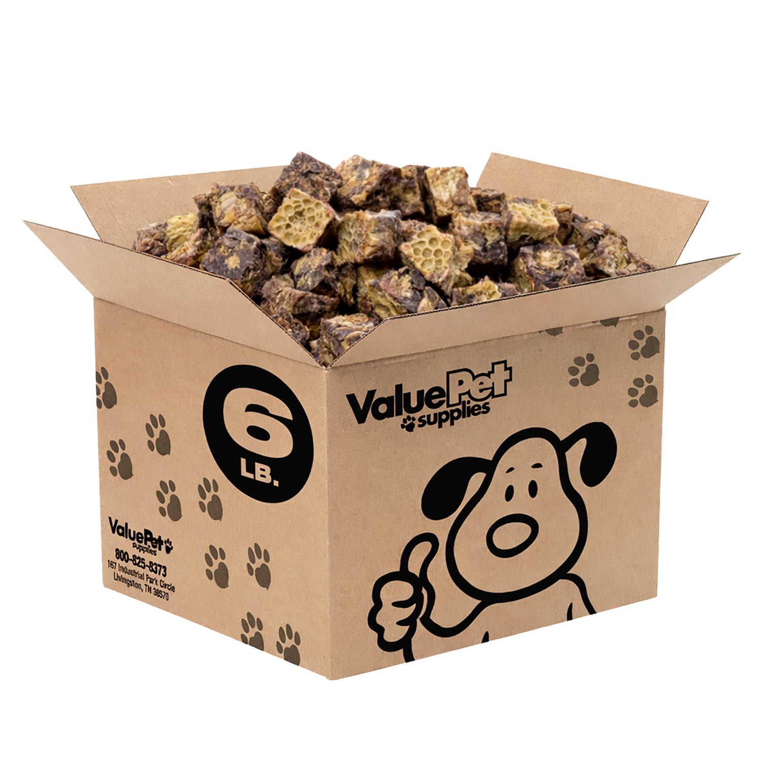 ValueBull Premium Beef Lung Cubes, 6 Pounds - Cubes - 6 Pound