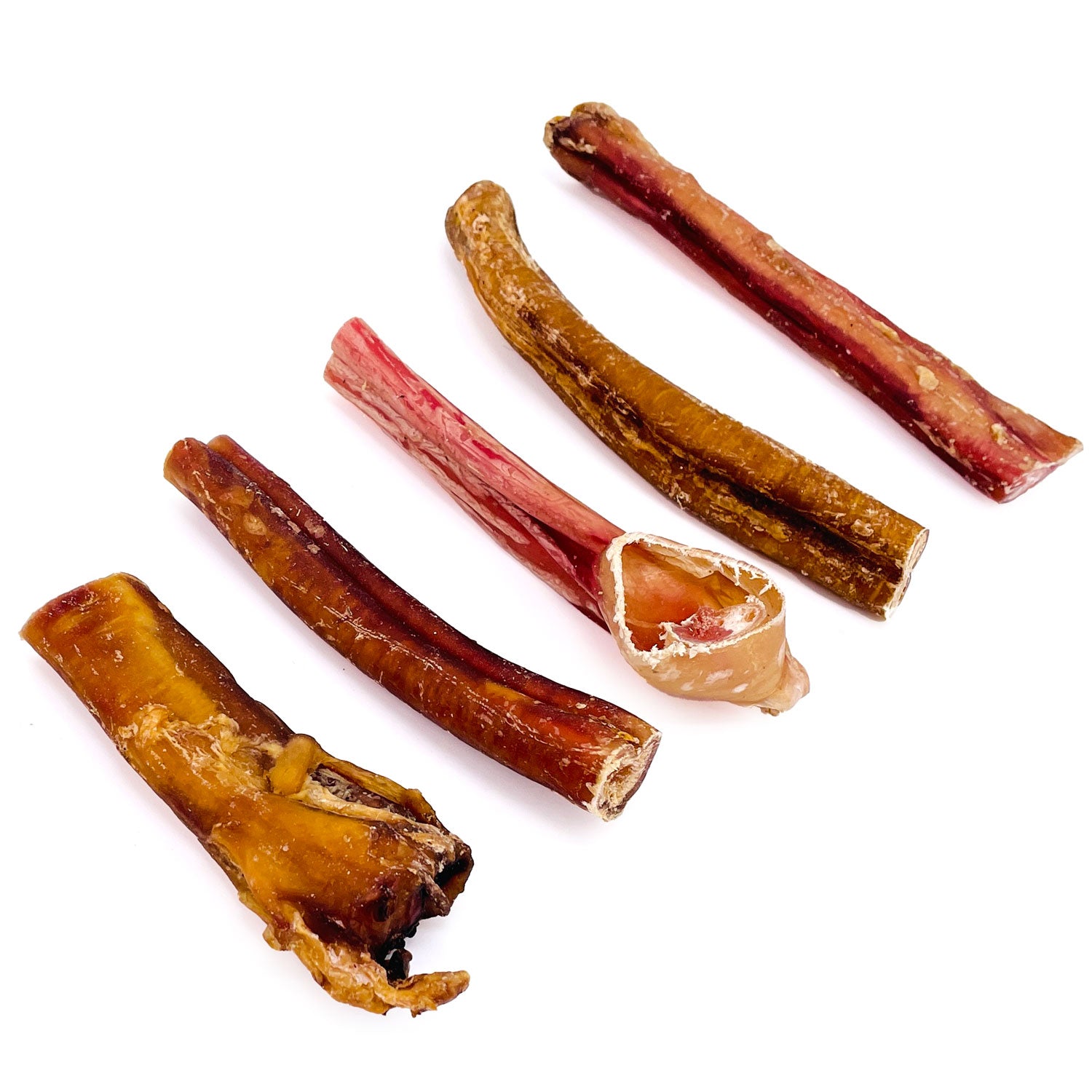 ValueBull Bully Sticks for Large Dogs, Jumbo 4-6 Inch, Varied Shapes, 50 Count - Jumbo - 50 Pieces