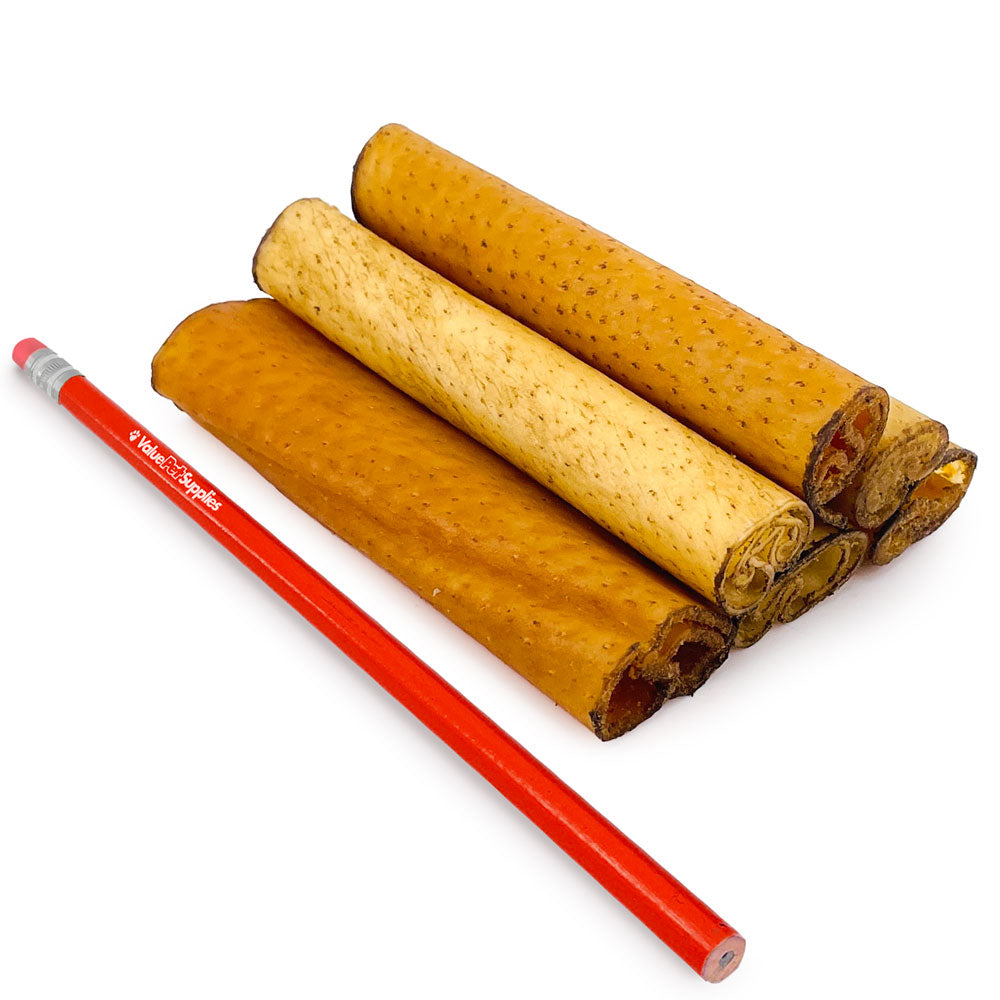 ValueBull USA Pig Skin Retriever Rolls, 4 Inch, Smoked, 50 Count - 50
