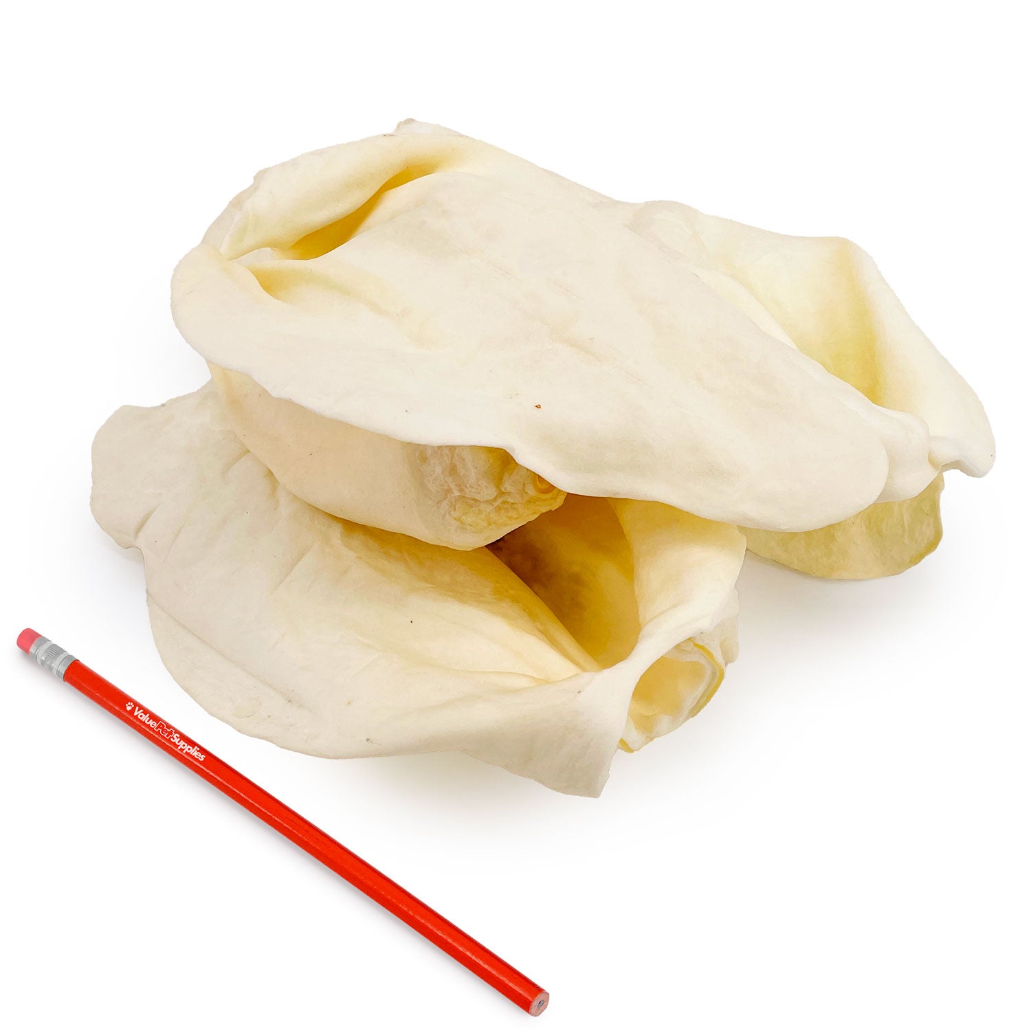 ValueBull Premium Cow Ears, Large, 200 Count BULK PACK - Large - 200 Ears