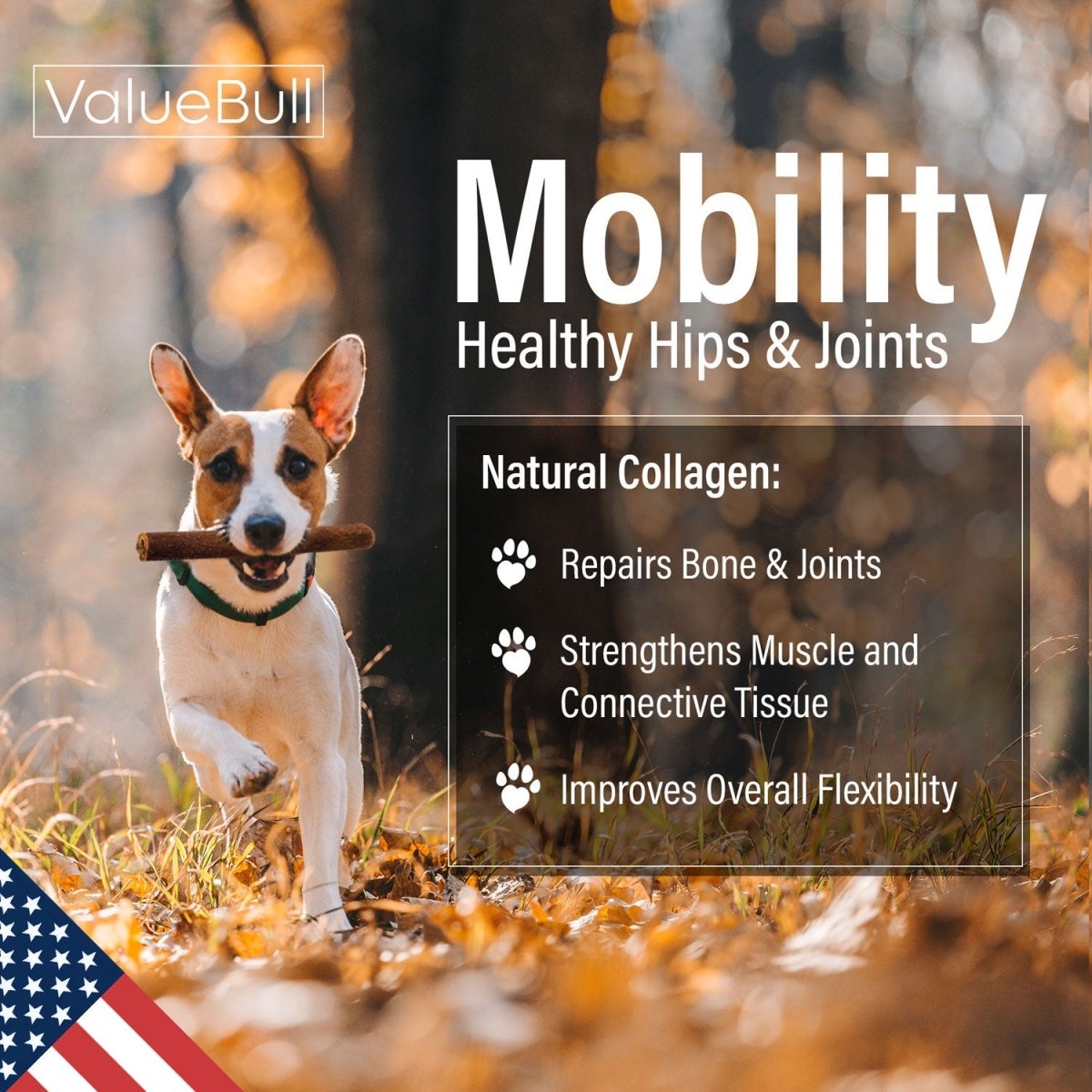 ValueBull USA Collagen Sticks for Dogs, 6 Inch Super Jumbo Chews, Natural Long-Lasting Dog Treats, 100 Count Bulk Pack - X-Jumbo - 100 Sticks
