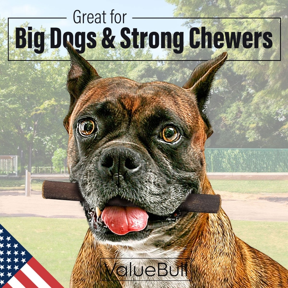 ValueBull USA Collagen Sticks for Dogs, 6 Inch Thick Chews, Natural Long-Lasting Dog Treats, 400 Count Wholesale Pack - Thick - 400 Sticks
