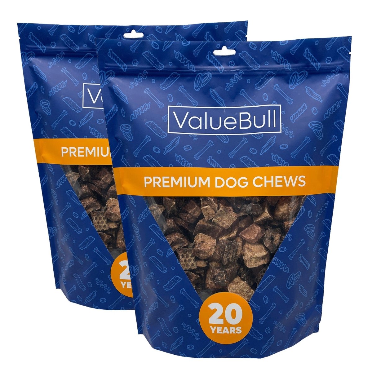 ValueBull Premium Beef Lung Cubes, 4 Pounds - Cubes - 4 Pound