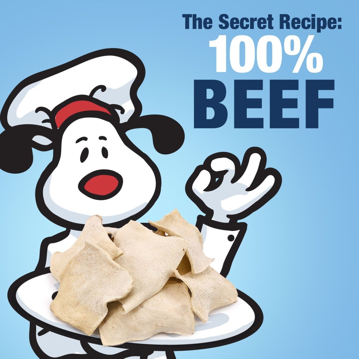ValueBull USA Beef Rawhide Chips for Dogs, 800 Count Wholesale Pack