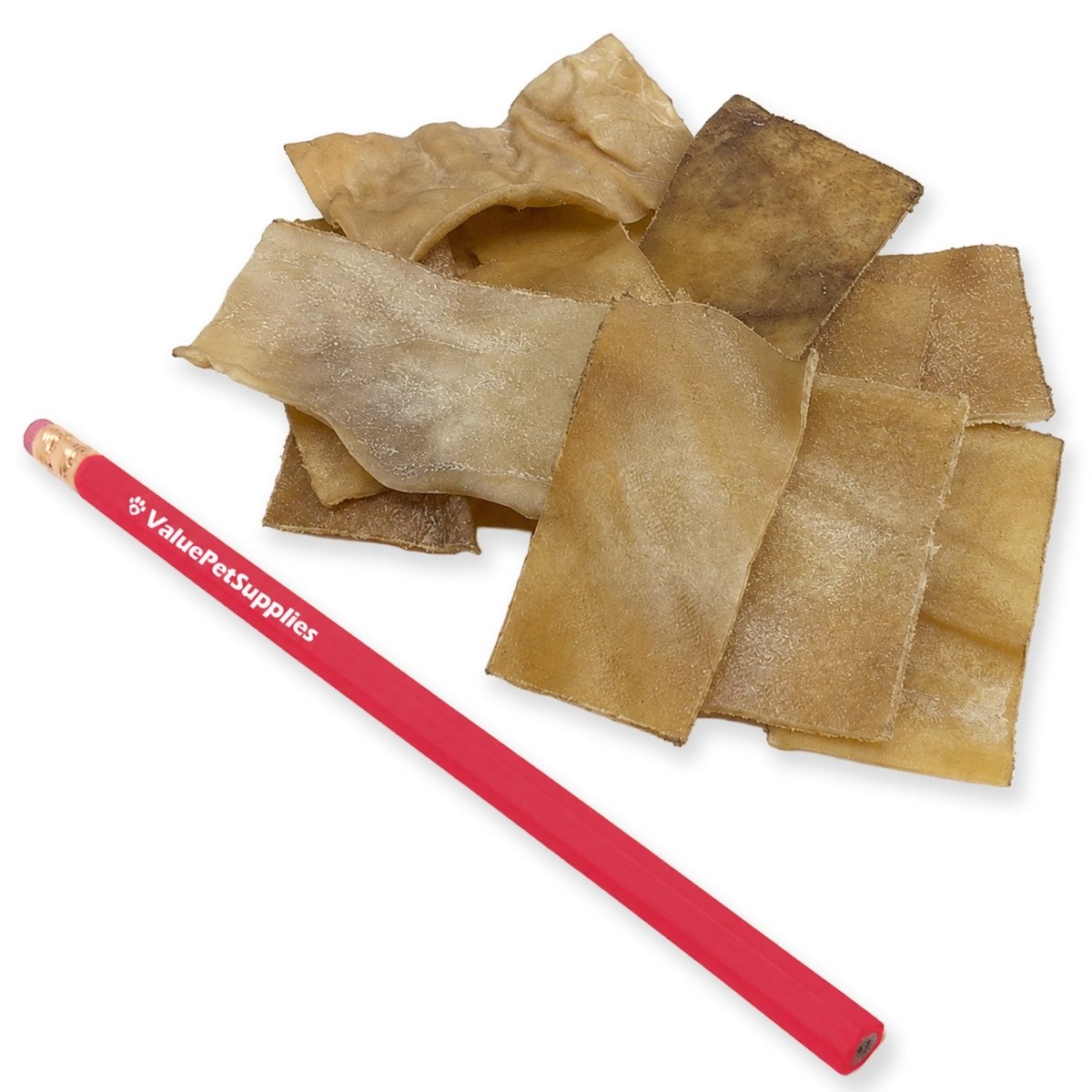 ValueBull USA Rawhide Chips, Smoked, 100 Count Bulk Pack - Valuepetsupplies