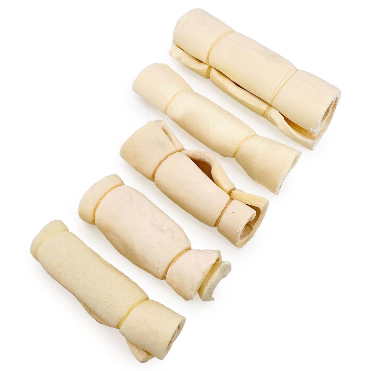 ValueBull Beef Cheek Rolls, Dog Chews, Varied Shapes, 6 Inch, 10 Pounds Bulk Pack - Valuepetsupplies
