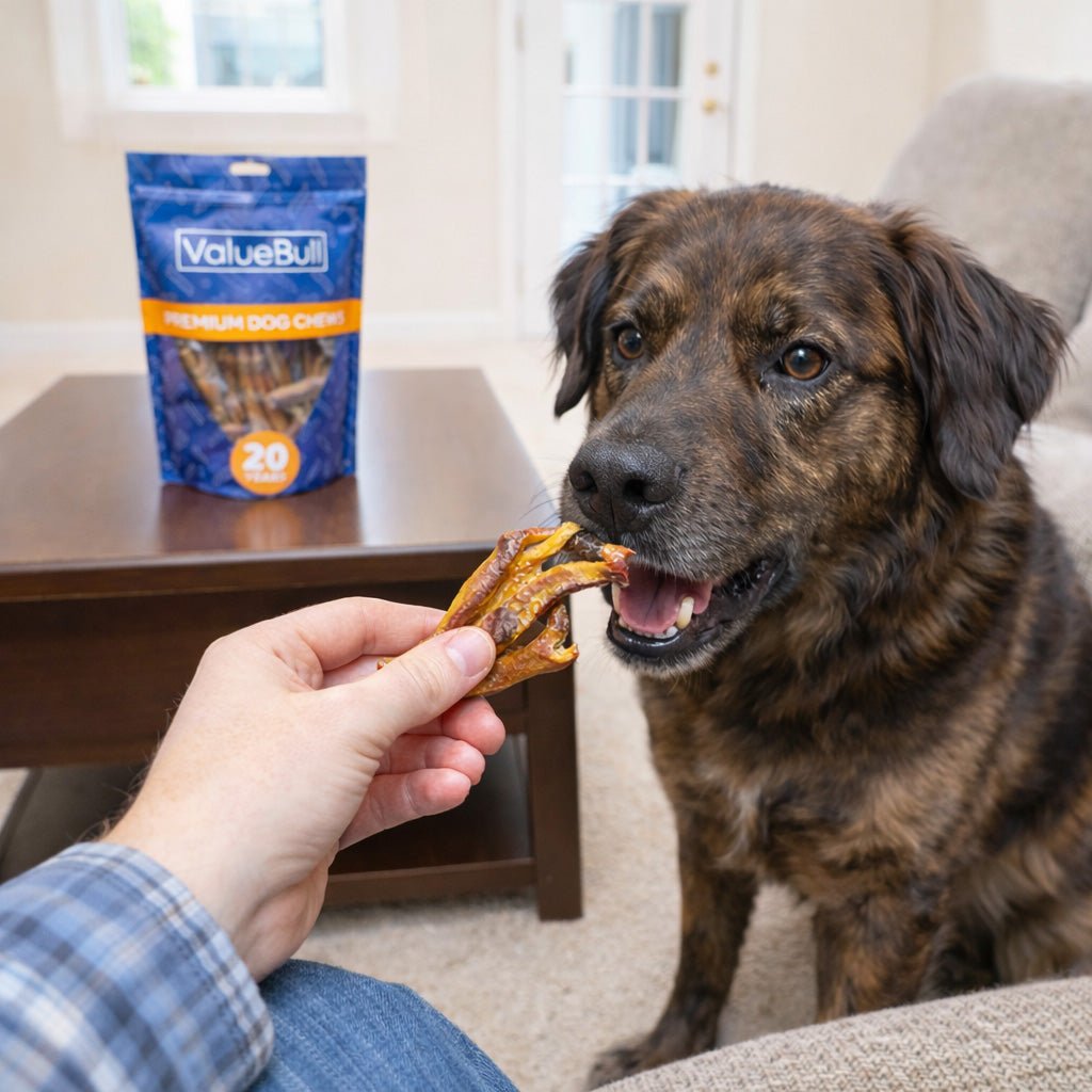 ValueBull Duck Feet for Dogs, 200 Count Bulk Pack - Valuepetsupplies