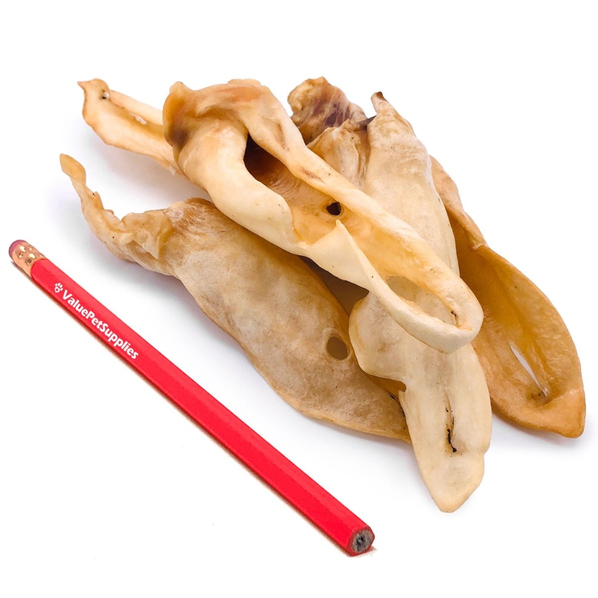 ValueBull Lamb Ears Dog Chews, Varied Shapes, Sizes & Colors, 200 ct BULK PACK - Valuepetsupplies