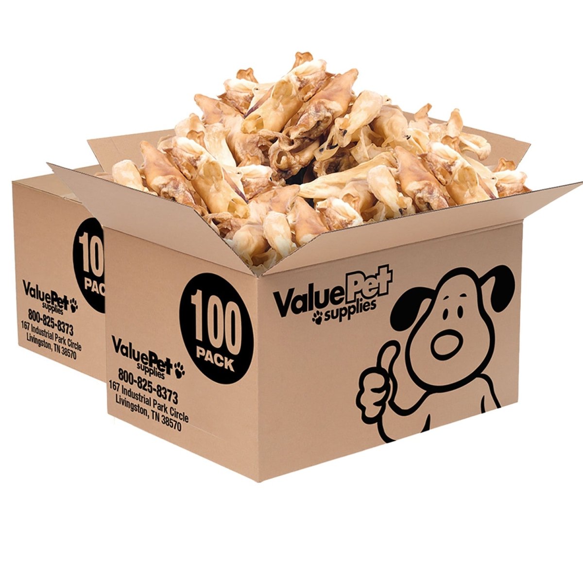 ValueBull Lamb Ears Dog Chews, Varied Shapes, Sizes & Colors, 200 ct BULK PACK - Valuepetsupplies