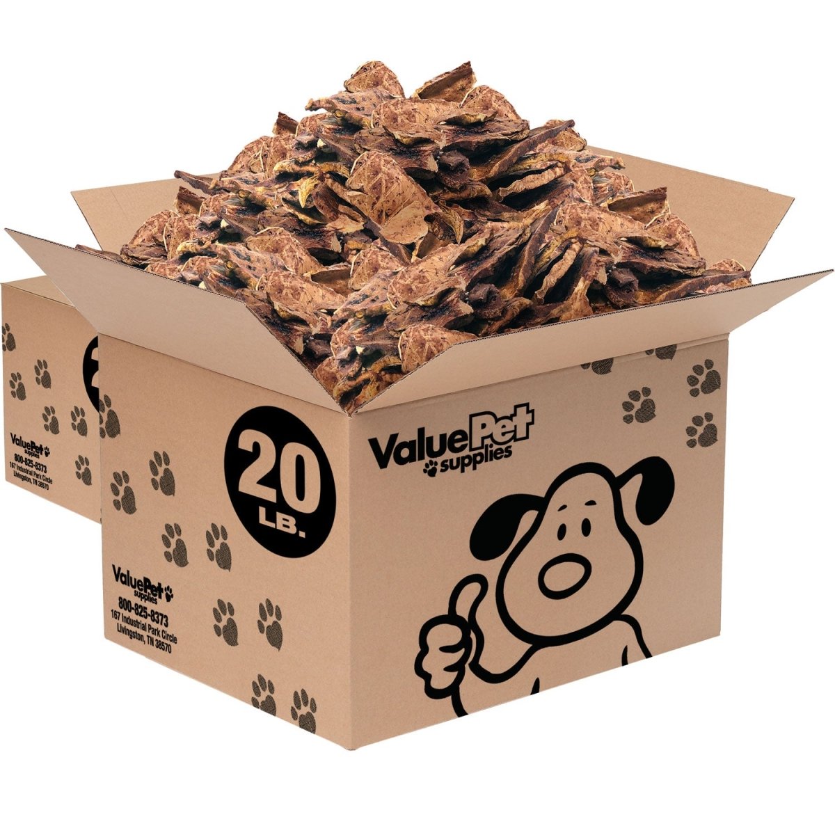 ValueBull New Zealand Lamb Lung Dog Chews, Sliced, 40 Pound Wholesale Pack - Valuepetsupplies