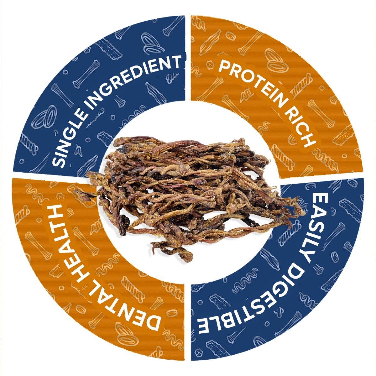 ValueBull Pizzle Twists, Premium Lamb, 20 Count - Lamb - 20 Pizzles