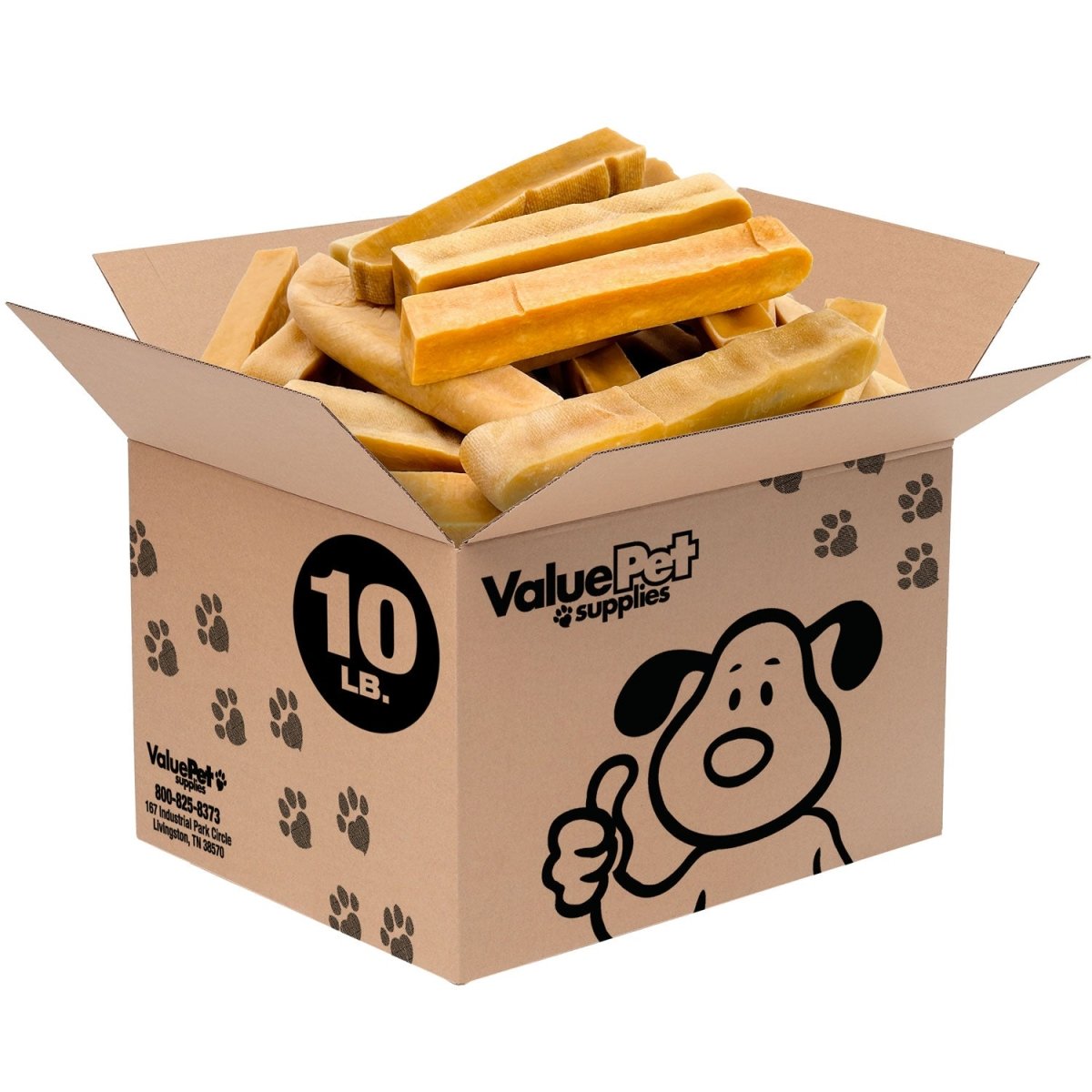 ValueBull Himalayan Yak Cheese Dog Chews, Extra Extra Large, 10 lb Bulk Pack - Valuepetsupplies