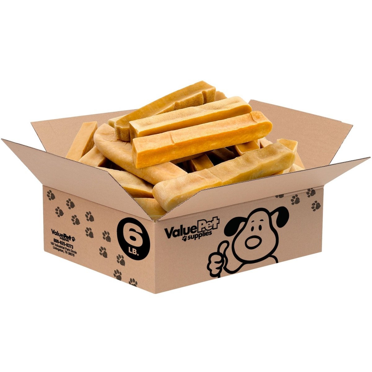 ValueBull Himalayan Yak Cheese Dog Chews, Extra Extra Large, 6 lb Bulk Pack - Valuepetsupplies
