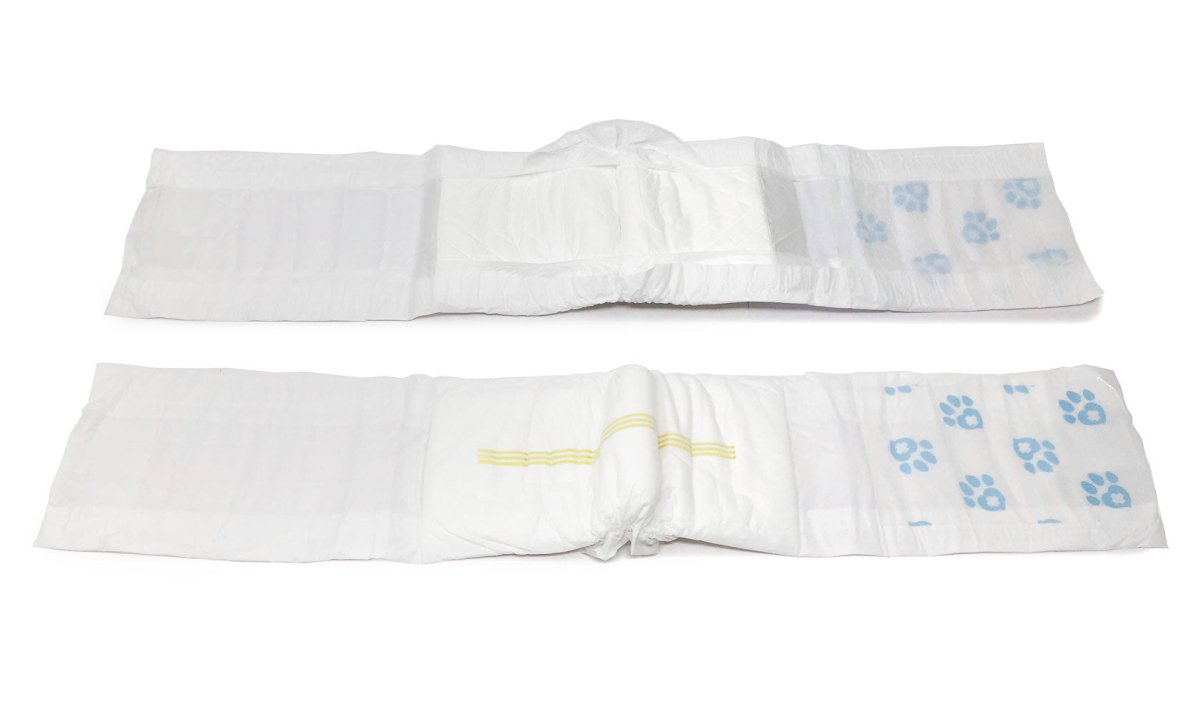 ValueWrap Male Wraps, Disposable Dog Diapers, Large, Lavender, 48 Count - 48 Count