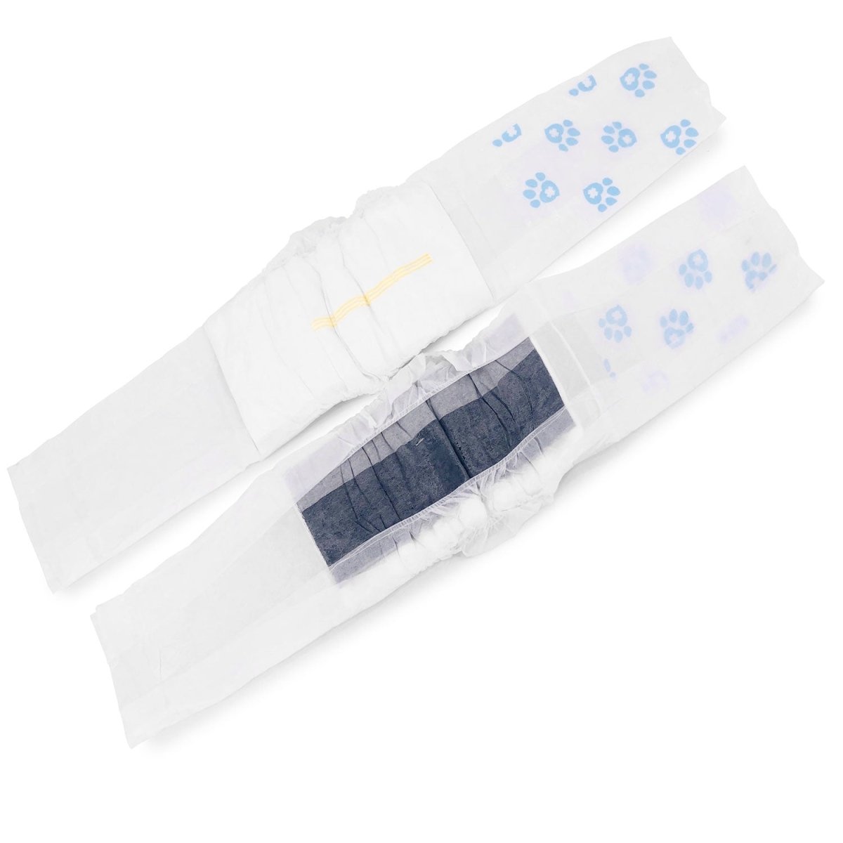 ValueWrap Male Wraps, Disposable Dog Diapers, Carbon, Large, 48 Count